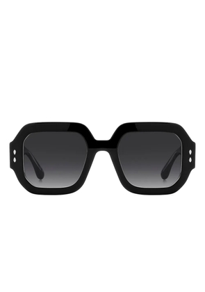 Isabel Marant Eyewear geometric-frame sunglasses - Black