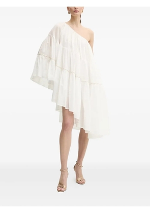 SIMONA CORSELLINI asymmetric tiered dress - White