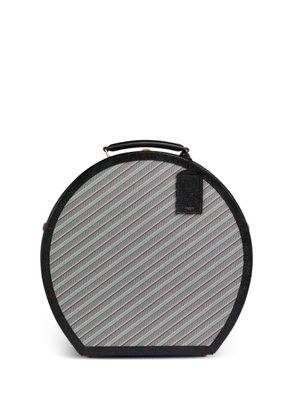 Thom Browne Monogram hat box striped - Grey