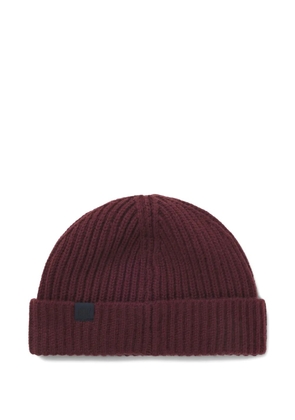 BOSS ribbed beanie hat - Red
