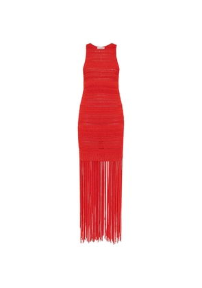 Laneus knitted maxi dress - Red