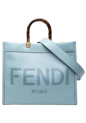 Fendi Pre-Owned 2010-2026 Medium Leather Sunshine Shopper Tote satchel - Blue