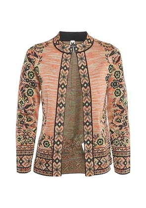 Missoni Pre-Owned floral-pattern striped cardigan - Neutrals