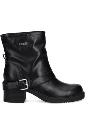 GUESS USA buckled-strap ankle boots - Black