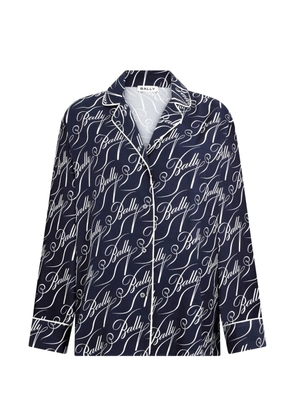 Bally twill print shirt - Blue