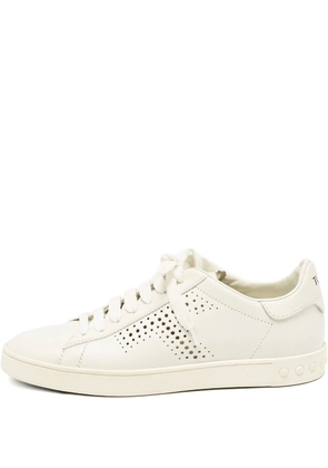 Tod's Vintage 2024 perforated leather sneakers - White