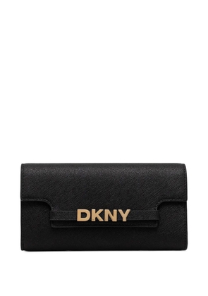DKNY logo-lettering wallet - Black