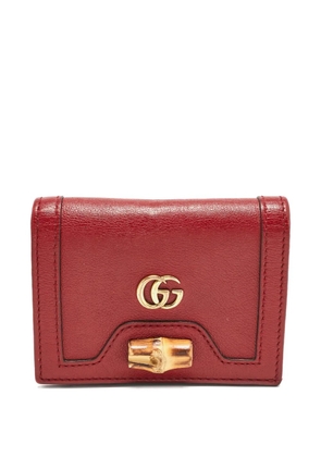 Gucci Pre-Owned Bamboo Diana wallet - Red