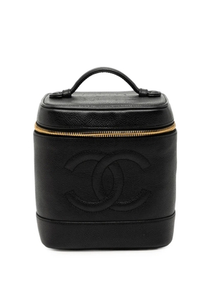 CHANEL Pre-Owned 1996-1997 CC Caviar vanity bag - Black