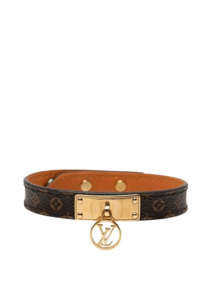Louis Vuitton Pre-Owned 2019 Monogram Logomania Bracelet 17 costume bracelet - Brown