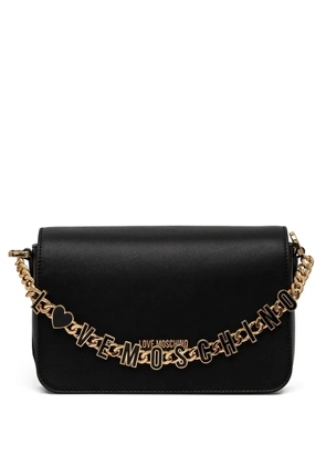 Love Moschino logo-charm tote bag - Black