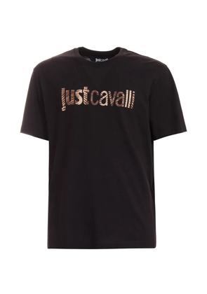Just Cavalli logo-print T-shirt - Black