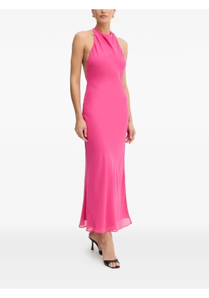 Bardot Similina halterneck side-slit maxi dress - Pink