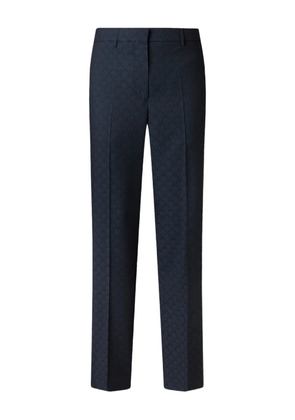 ETRO jacquard palm-motif trousers - Blue