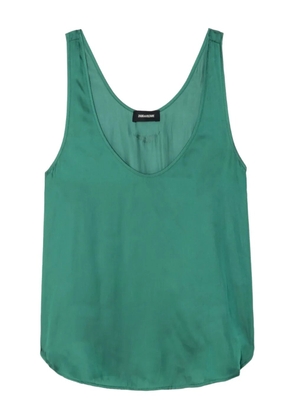 Zadig&Voltaire satin-effect sleeveless top - Green