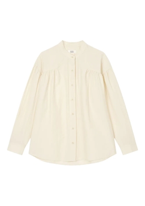 TOMBOY shirred-detail blouse - Neutrals