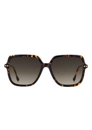 Isabel Marant Eyewear tortoiseshell-effect square-frame sunglasses - Gold