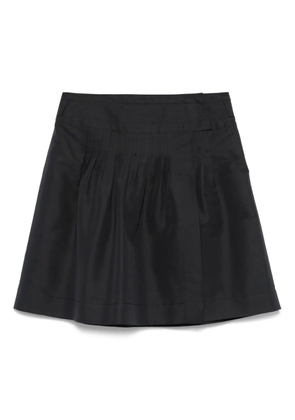 Jil Sander Pre-Owned 2000s pintuck-detailed mini skirt - Blue