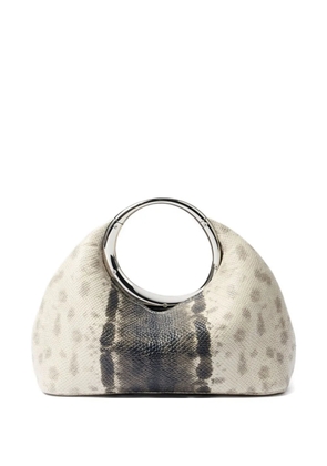 Jacquemus Calino snakeskin-print tote bag - Neutrals
