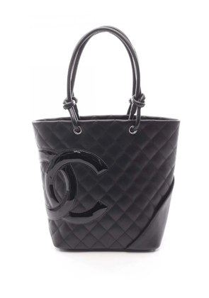 CHANEL Pre-Owned 2010-2011 Medium Lambskin Cambon Ligne tote bag - Black