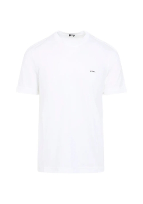 Kiton embroidered logo cotton T-shirt - White