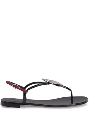Giuseppe Zanotti Hollie Star crystal-embellished sandals - Black