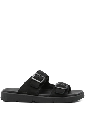 Geox double buckle sandals - Black