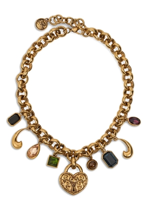 ETRO heart-lock chain necklace - Gold
