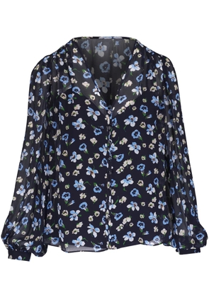 Veronica Beard floral-print blouse - Blue