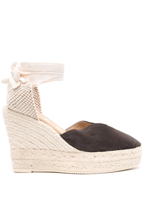 Manebi Hamptons 110mm wedge espadrilles - Brown