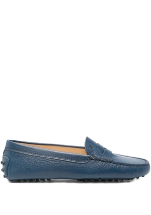 Tod's Gommino pebble-grain leather loafers - Blue
