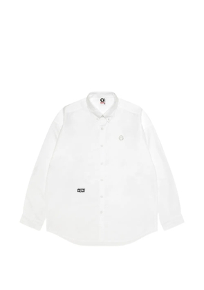 AAPE BY *A BATHING APE® logo embroidered shirt - White
