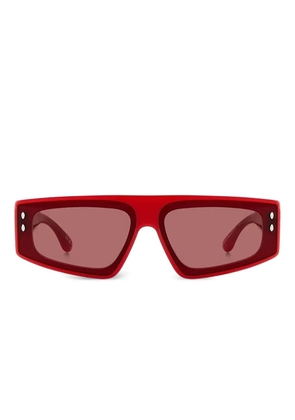 Isabel Marant Eyewear Zoomy rectangle-frame sunglasses - Red
