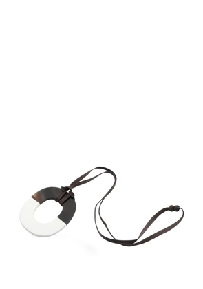 Hermès Pre-Owned 2010s ring necklace - White