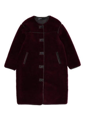 Bimba y Lola buttoned trim coat - Red
