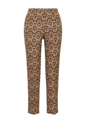 MALIPARMI geometric-pattern trousers - D6077