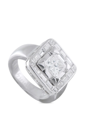 LB Exclusive diamond square ring - Silver