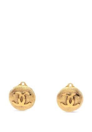 CHANEL Pre-Owned 1986-1988 Coco-mark earrings - Gold