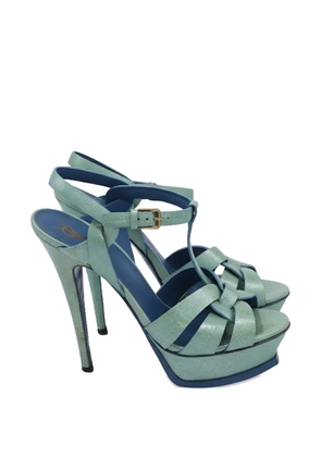 Saint Laurent Pre-Owned platform strappy sandals - Green