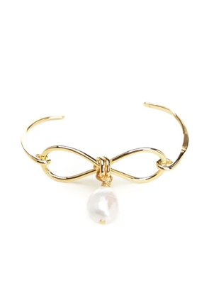 Marni bow pearl-drop bracelet - Gold