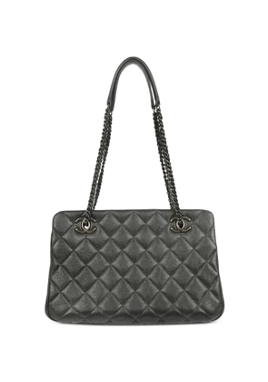 CHANEL Pre-Owned 2015 CC-eyelet shoulder bag - Grey