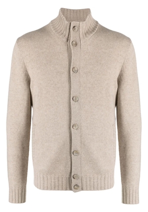 Boggi Milano button-up cashmere cardigan - Neutrals