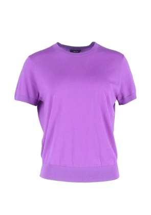 Theory knitted crew-neck T-shirt - Purple