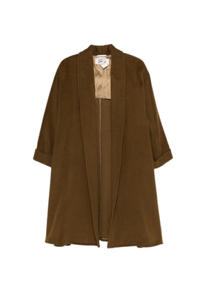 A.N.G.E.L.O. Vintage Upcycling embroidered-details coat - Brown