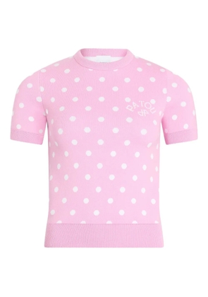 Patou polka-dot knitted top - Pink