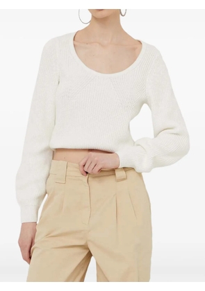 HUGO scoop-neck sweater - White