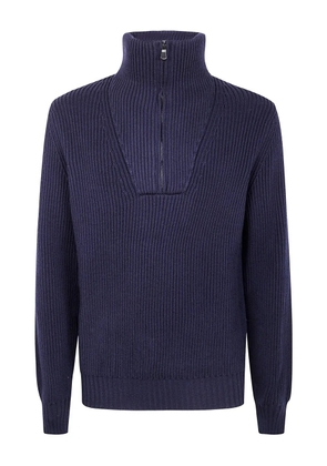 Filippo De Laurentiis high-neck wool sweater - Blue