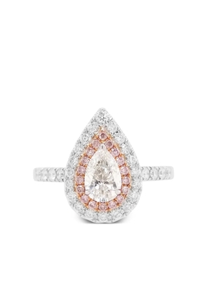 HYT Jewelry 18K white and rose gold diamond ring - Silver