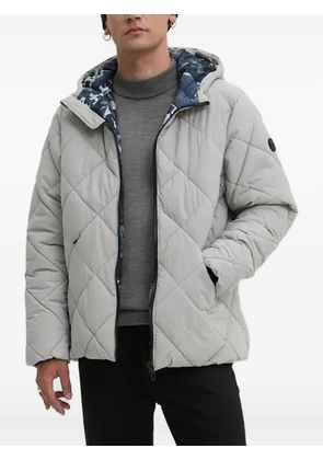Desigual diamond-pattern reversible padded jacket - Grey