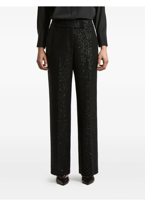 Peserico sequin-embellished trousers - Black